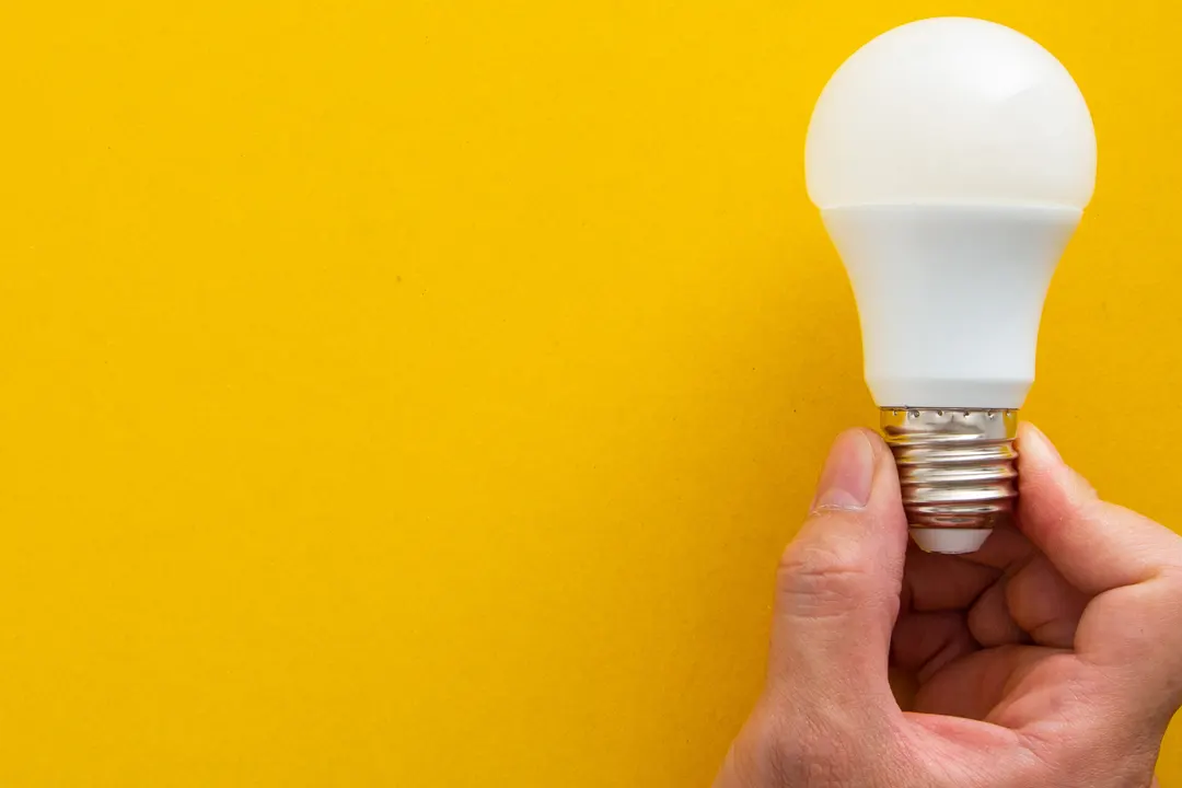 Lightbulb representing an idea